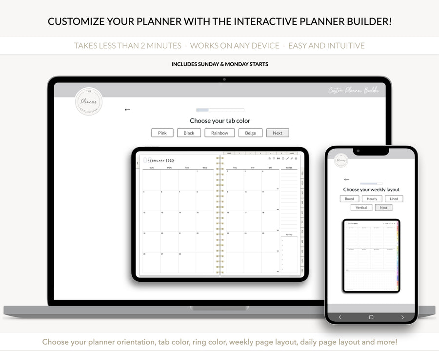 The Custom Digital Planner - Beige