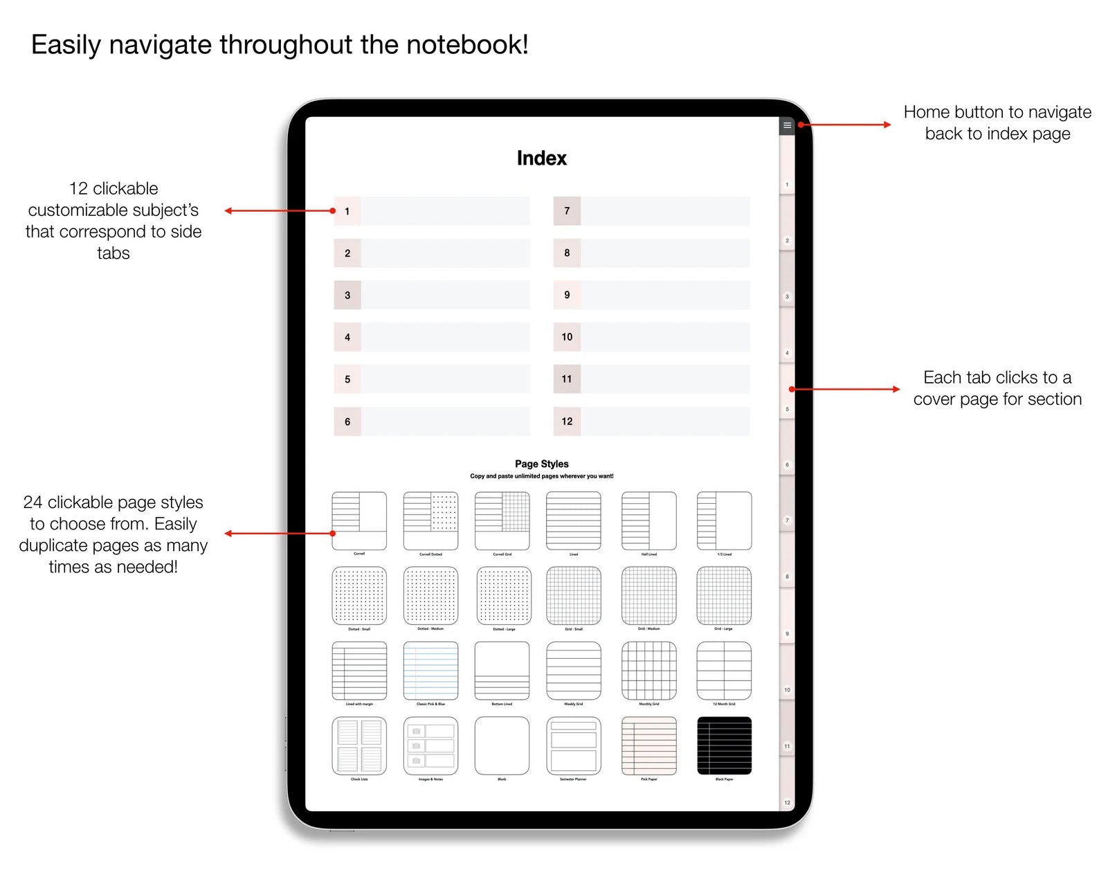 Flash Design Notebook Digital Notebooks & Flash Cards & Stickers – The Planners Collective