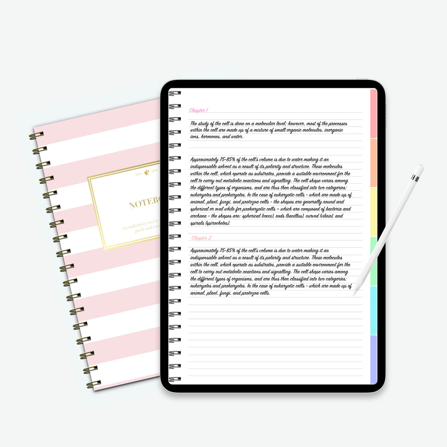 Digital Notebook - Rainbow