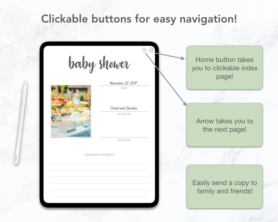Baby Book - Digital & Printable Versions