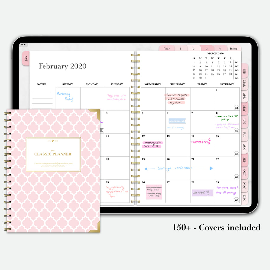 The Classic Planner - Pink