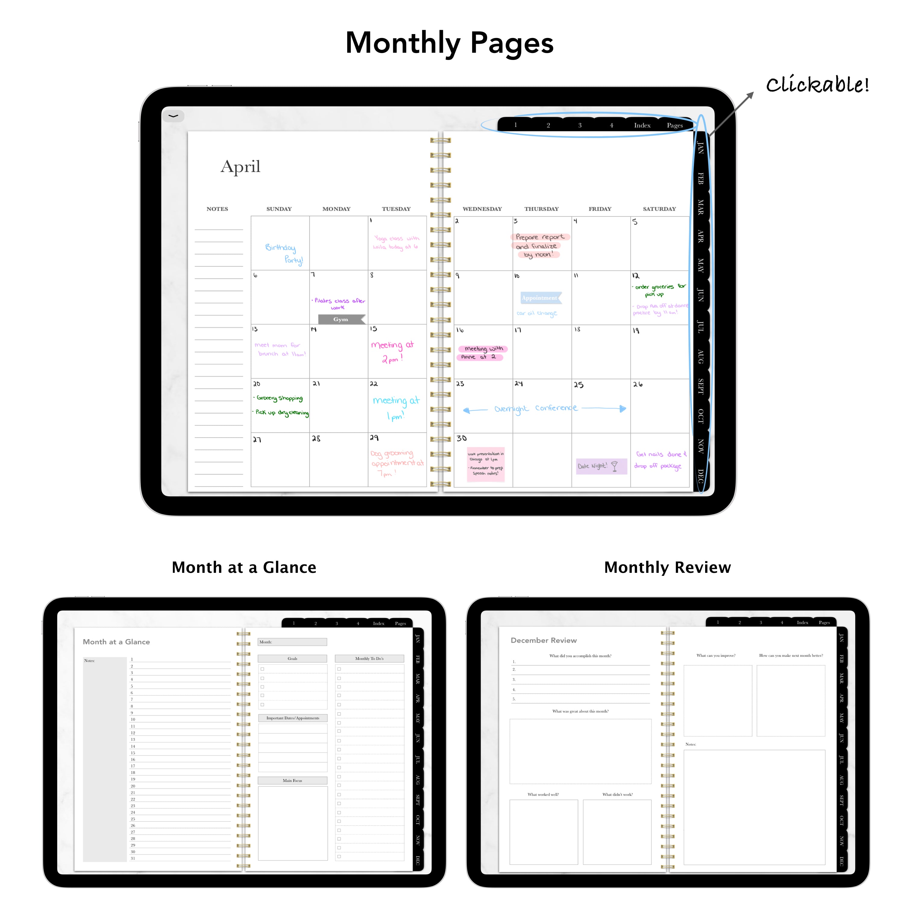 Undated Classic Planner Black The Planners Collective