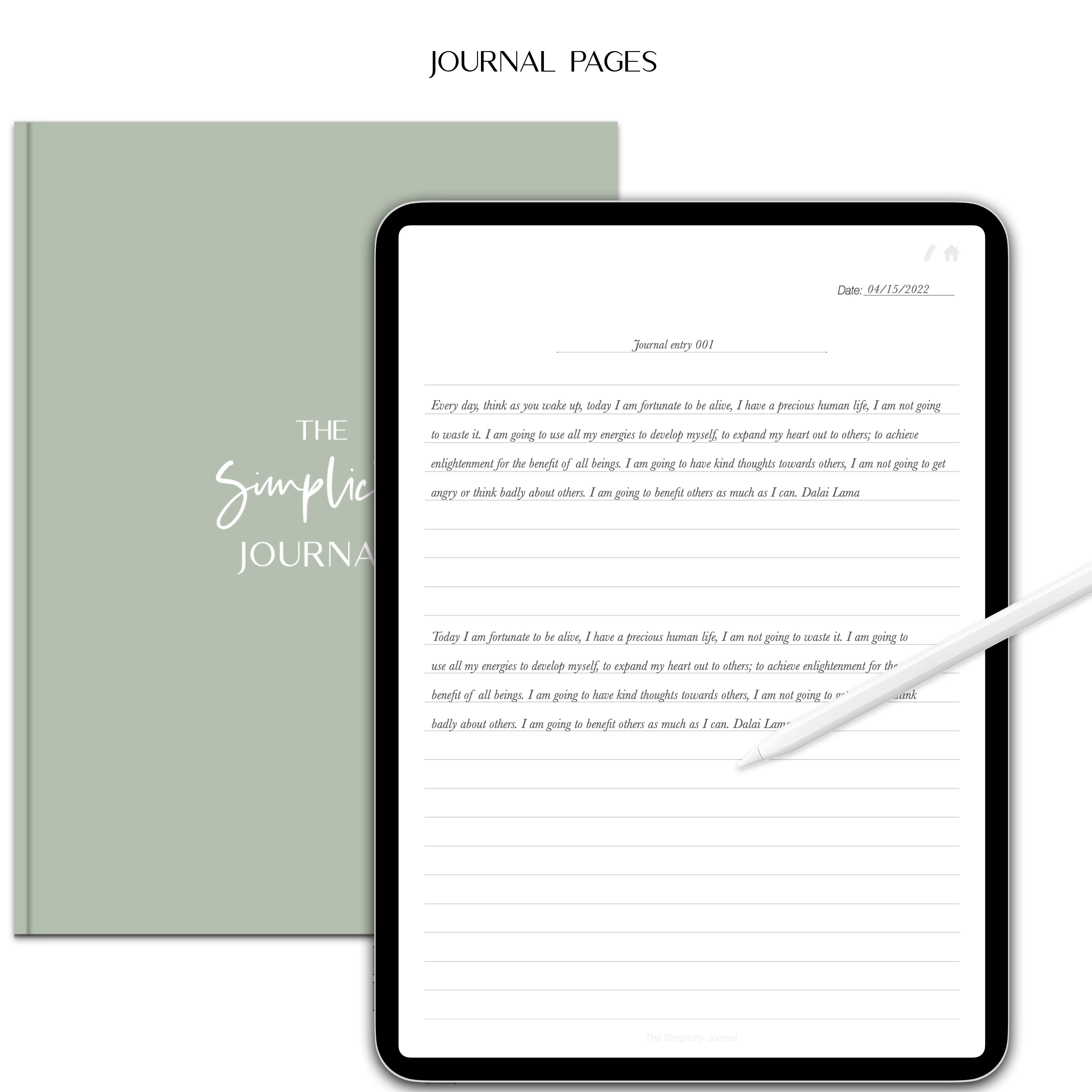 The Simplicity Journal – The Planners Collective